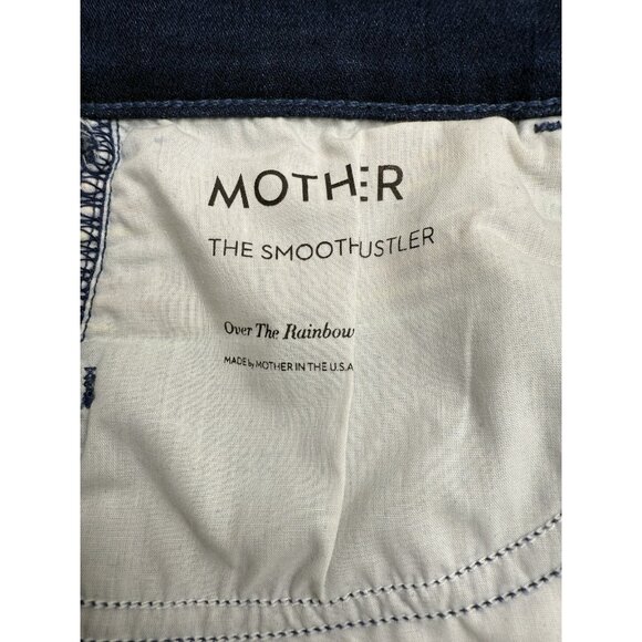 Mother Women's The Smooth Hustler Jeans in Over The Rainbow Embroidered Size 30 - Picture 8 of 13